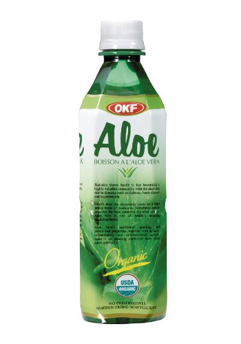Aloe Vera King 100% Organic Aloe Vera Drink, 16.9-Ounce Bottles (Pack of 20)