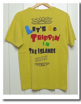 (ブルーパラダイス)Blue Paradise 刺繍プリントTシャツ「LOVE PEACE」