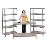 Raxa Power Storage Kit Includes 2x Shelving Units 71"Hx36"Wx18"D & 1x Workbench 36"Hx48"Wx24"D