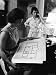 First Lady Jacqueline Kennedy Looking over Blueprints While Continuing to Redecorate White House Photographic Poster Print by Ed Clark, 18x24