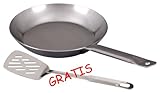 PROFI Lyoneser Eisenpfanne schwer 28 cm mit Rohrstiel - MADE IN GERMANY