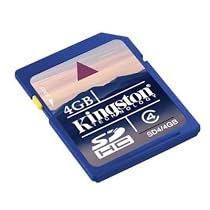 Kingston 4 GB SDHC Class 4 Flash Memory Card SD4/4GB