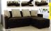 Adjustable Sectional Sleeper Sofa with Storage and Pillows Brown Microfiber