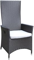 Ambientehome 63814 Verstellbarer Sessel Tunis II Polyrattan gold / braun