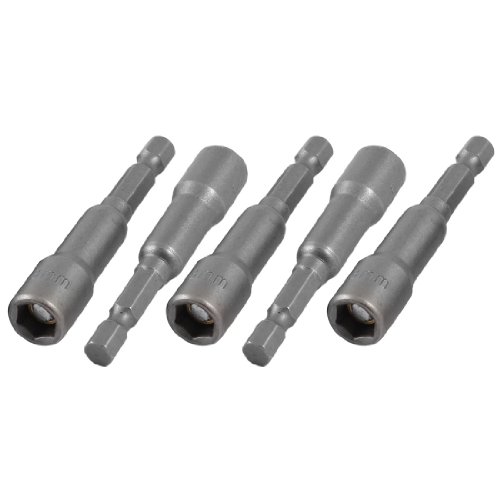 5 Pcs Screwdriver Drivers Drills 8mm Magnetic Tip Hex Socket Adapter