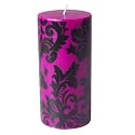 New Baroque Purple Pillar Candle