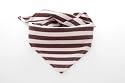 natubini Baby- und Kinder-Bandana, rosa-bordeaux-gestreift, Größe ca. 55cmx30cm