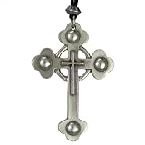 Large Gothic Cross Vampire Hunter Pendant Spanish Catholic Necklace Jewelry