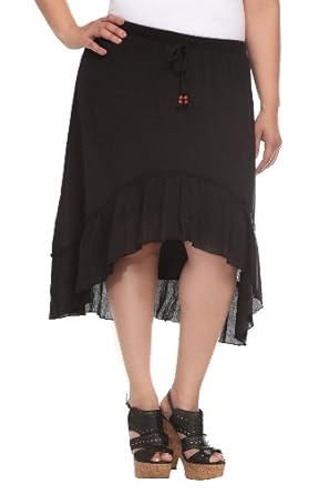 Black Flounce Skirt