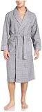 Nautica Men's Anvil Glen Plaid Flannel Shawl Collar Robe