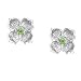 Dogwood Collection Silver Tone Single Bloom Earrings