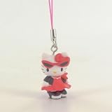 Hello Kitty Fashion Figurine Strap Lunette et Robe Rouge