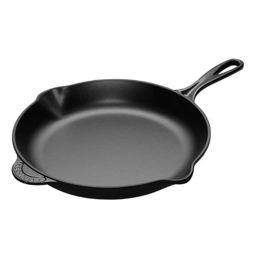 Le Creuset Enameled Cast Iron Skillet, Color: Black, Size: 11 3/4