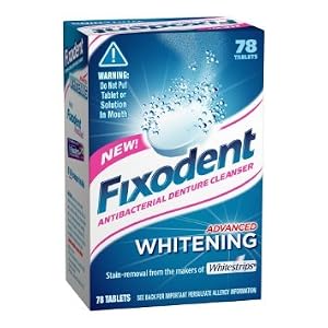 3 Pack Fixodent Antibacterial Denture Cleanser 78 Ct