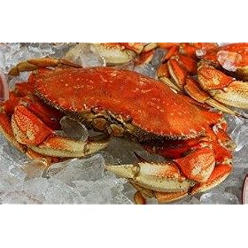 FRESH Cooked DUNGENESS CRABS (6 Large Crabs)