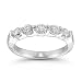 14k White Gold 5-Stone Diamond Anniversary Band (1.00 cttw, H-I Color, I2-I3 Clarity)