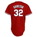 Josh Hamilton Jersey: Adult 2009 Majestic Alternate Red Replica #32 Texas Rangers Jersey
