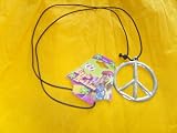 METAL HIPPY PEACE PENDANT - 70'S FANCY DRESS