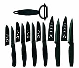 Pradel Premium - 071 - Coffret de 7 Pièces Céramique : 2 Couteaux à Steak + 1 Couteau Cuisine + 2 Couteaux Slice Cuisine + 1 Couteau Office Slice + 1 Éplucheur