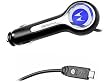 MOTOROLA OEM CLA SPN5400A CAR CHARGER with Blue Glowing LED Clear Background for MOTOROLA Z9, Z6c, Q9h, V8, V9M, RAZR2 / SANYO S1 / LG ENV2 VX9100, AX830 GLIMMER