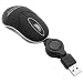 Optical Compact USB Mouse with Retractable Cord For Dell, Sony and Samsung Laptops and Netbooks **Includes Accessory Bag image 3