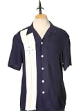Charlie Sheen Da Vinci Shirt Sleeper in Navy w/ Light Blue Stripe
