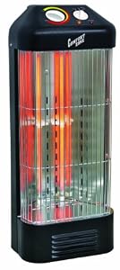 Comfort Zone® Fan-Forced Quartz Heater CZQTV8BK