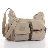 Produkt-Bild: Umh&auml;ngetasche Tasche Nylon hellgrau BAG STREET