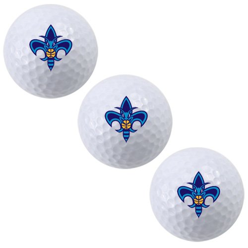 New Orleans Hornets White 3-Pack Golf Balls