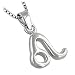 Sterling Silver Leo Zodiac Symbol Pendant