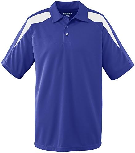 Augusta Sportswear Men's Wicking Textured Color Block Sport Shirt