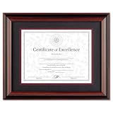 DAX Desk/Wall 11" x 14" Photo Frame, Rosewood/Black (N15786ST)