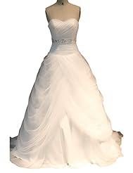  Draped  Evening Dress/Party Dress/Wedding Dress  With Rhinestones and Ruffles