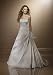 White Satin Wedding Gown with Pick-Ups