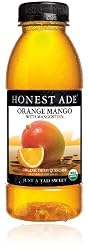 Honest Ade Certified Organic Fruit Quencher, Orange Mango, 16.9-Ounce Bottles (Pack of 12)