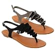 Bamboo by Journee Ruffle T-Strap Sandal