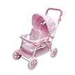 Double Doll Stroller - Pink/ White Gingham