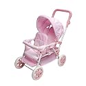 Double Doll Stroller - Pink/ White Gingham