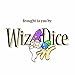Wiz Dice 7 Die Polyhedral Dice Set - Imperial Gem (Marble Green) with Velvet Pouch