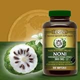 Trunature Exotics Premium Quality Noni 250mg Supplement, 300 Softgels, 100% Organic Standardized Herbal Extract