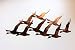 Flying birds One Piece Metal Wall Art Accent 12 1/2