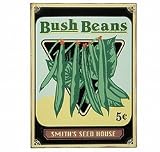 Review The Urban Garden  / green bean metal garden sign - retro look - great garden gift or stocking filler