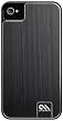Case Mate CM014538 Barely There Brushed Aluminium Tasche f�r Apple iPhone 4 / 4S schwarz