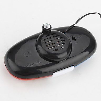 Bike Bicycle Cycling 4 Sounds 6 LED Police Car Siren Electric Light Horn Bell