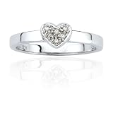 10k Choice of White or Yellow Gold Diamond Heart Ring (.05 cttw, J-K Color, I2-I3 Clarity)