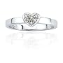 10k Choice of White or Yellow Gold Diamond Heart Ring (.05 cttw, J-K Color, I2-I3 Clarity)