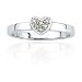10k Choice of White or Yellow Gold Diamond Heart Ring (.05 cttw, J-K Color, I2-I3 Clarity)