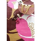 Amy Butler Field Poppy Wool Rug - Pink