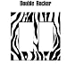 Zebra Skin Print Wall Plate Rocker (Double Decora Plate)