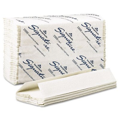 Georgia-Pacific 23000 White Signature 2-Ply Premium C-Fold Paper Towel 120-Count (12 per Case)